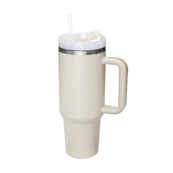 Stanley-Style Hydration Tumbler (With Steel Straw)