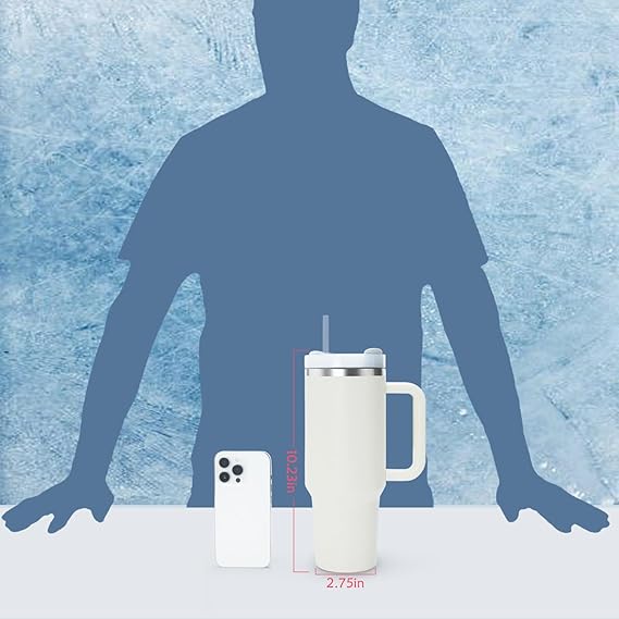 Stanley-Style Hydration Tumbler (With Steel Straw)