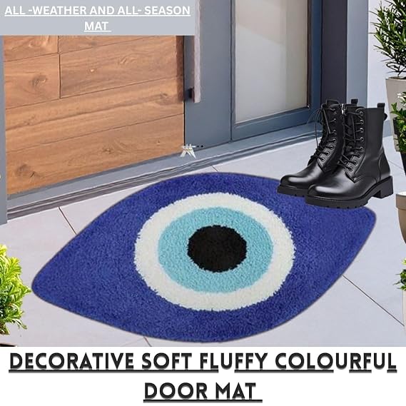 Evil Eye Shaped Bathroom Mat – Anti-Slip Protection with Aesthetic Vibes