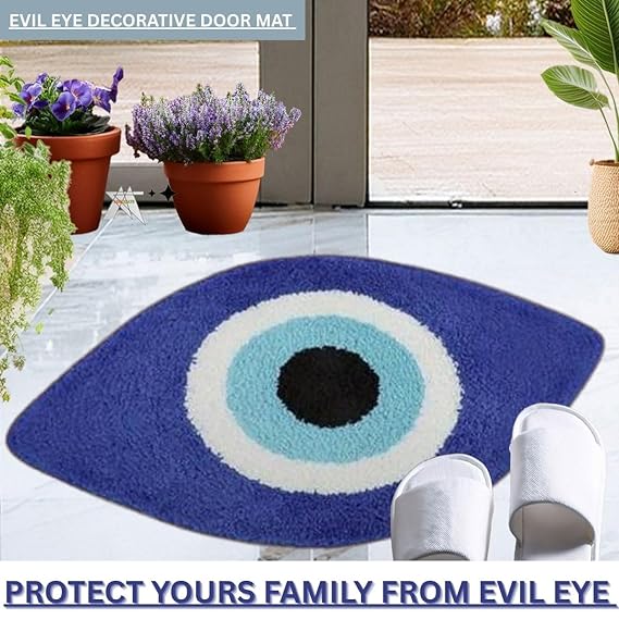 Evil Eye Shaped Bathroom Mat – Anti-Slip Protection with Aesthetic Vibes
