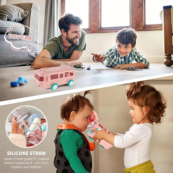 Kids Bus Bottle – 2-in-1 Sipper & Toy