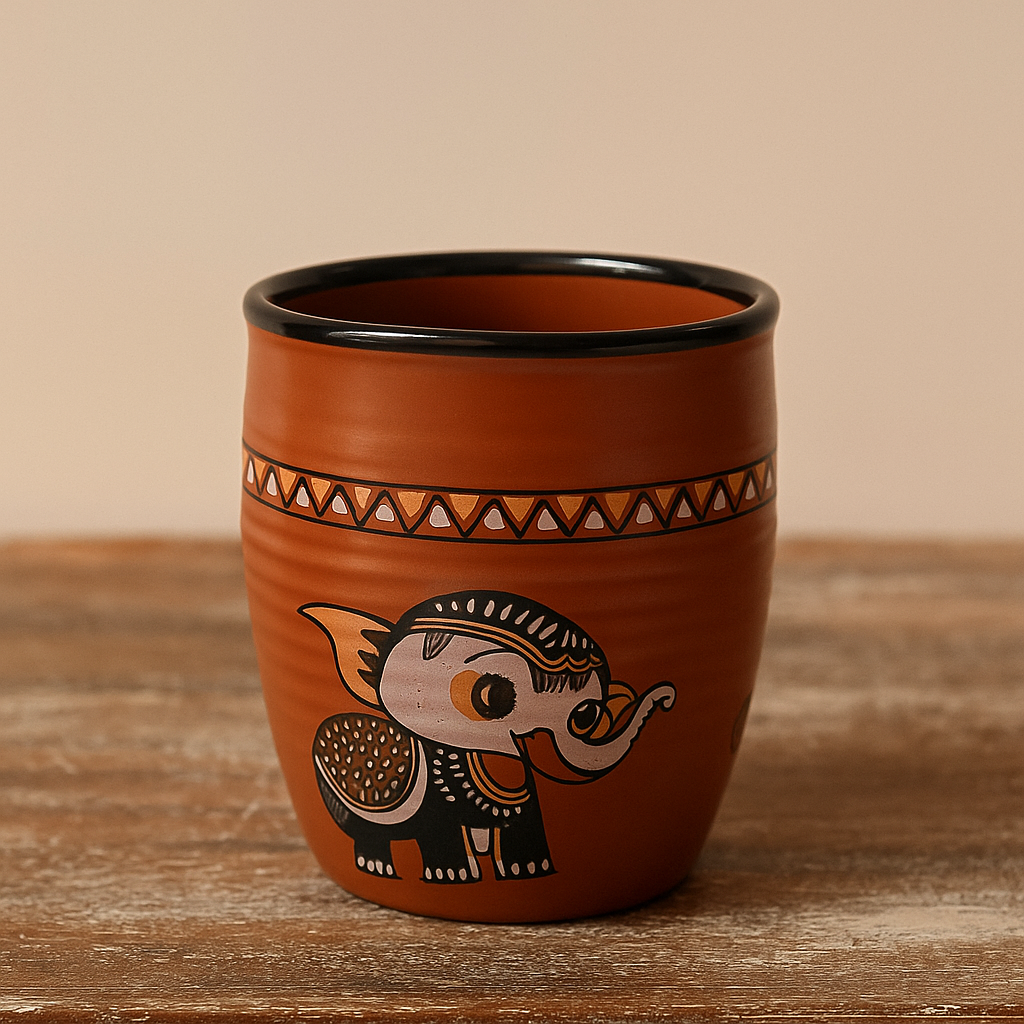 Terracotta Elephant Kulhar – Set of 2 / Set of 4