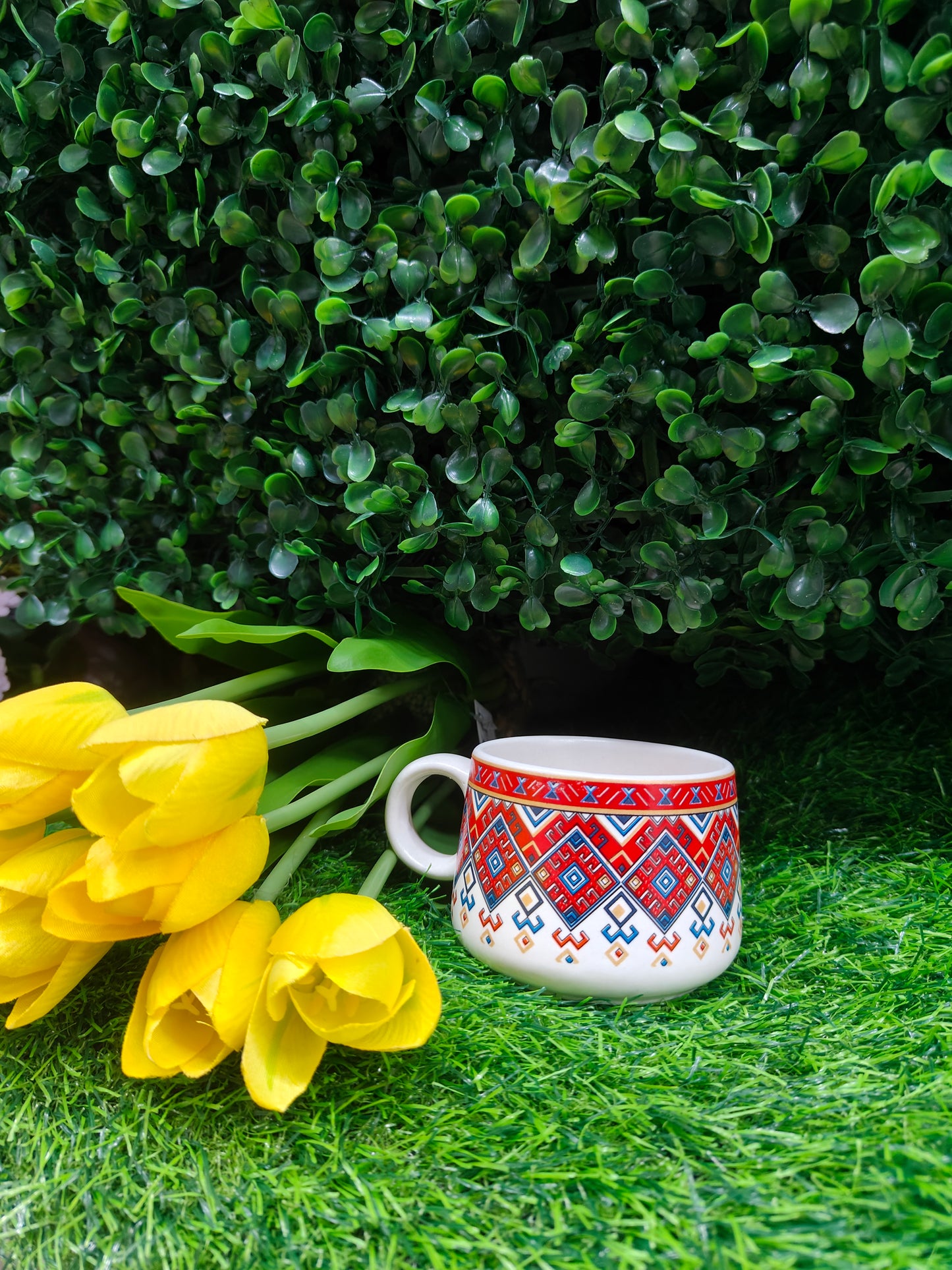 Tribal Mosaic Tea Cups – Set of 2
