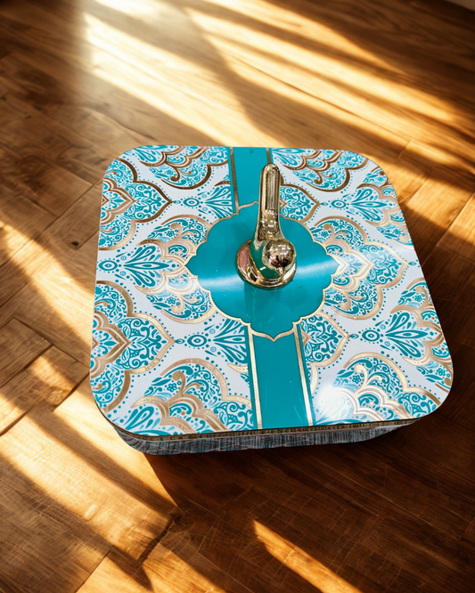 Royal Moroccan-Inspired Dry Fruit Box with Handle – 4-Compartment Premium Storage
