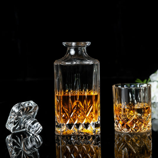 Classic Irish-Cut Whiskey Decanter – 750ML and 500ML