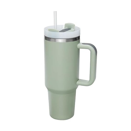Stanley-Style Hydration Tumbler (With Steel Straw)