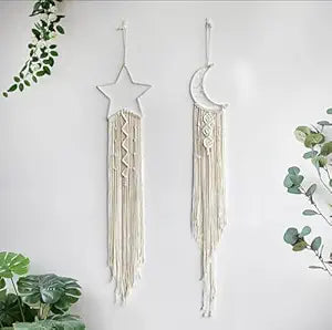 Macramé Wall Hanging – Moon, Star & Combo Set