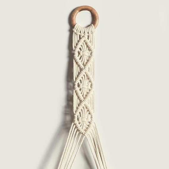 Boho Macramé Wall Hanging Plant Shelf (Set of 2)