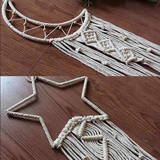 Macramé Wall Hanging – Moon, Star & Combo Set