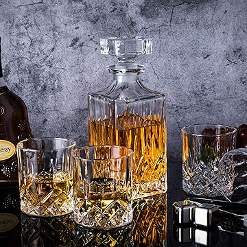 Classic Irish-Cut Whiskey Decanter – 750ML and 500ML