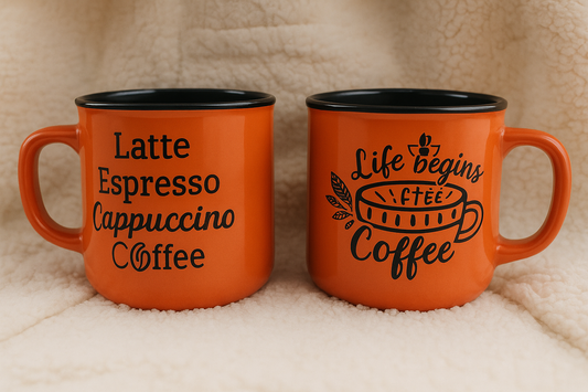 Orange Coffee Mug - Printed Ceramic Mug