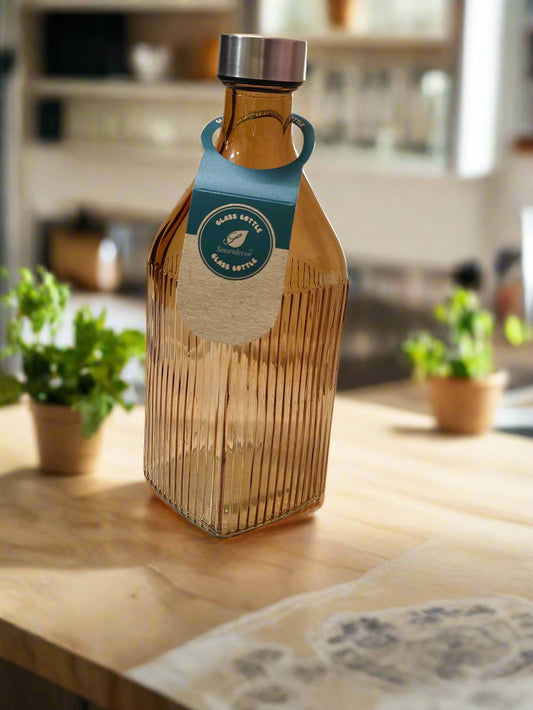 Amber Luxe Glass Bottle – 1L